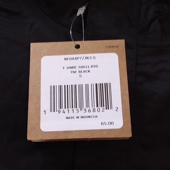 🆕 The North Face Youth Jamie Shell Jacket, TNF Black, XS, S and M, Auth., NWT - Picture 3 of 5